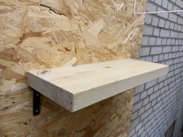 Outlet zwevende rechte wandplank 55 x 20 x 4 cm