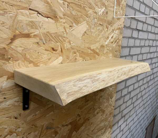 Outlet zwevende boomstam wandplank 60 x +-20 x 4 cm