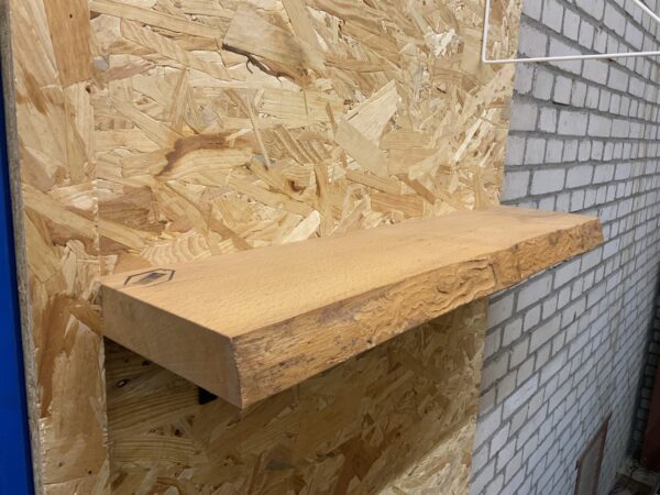 Outlet zwevende boomstam wandplank 75x+-17 x 4 cm