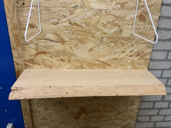 Outlet zwevende boomstam wandplank 75x+-22 x 4 cm - Afbeelding 2