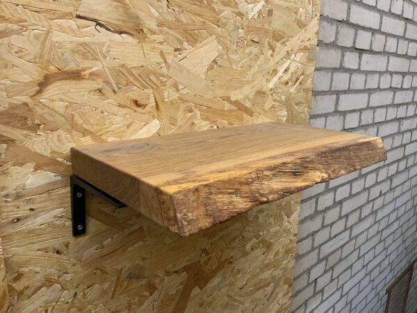 Outlet zwevende boomstam wandplank 50 x +-25 x 4 cm