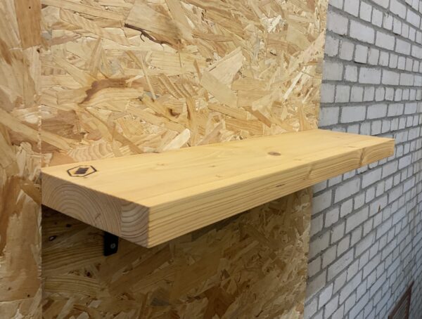 Outlet zwevende rechte wandplank  75 x 20 x 4 cm