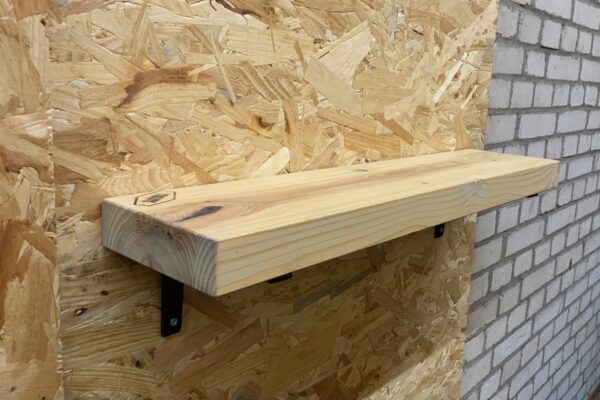 Outlet zwevende rechte wandplank  65 x 15 x 4 cm