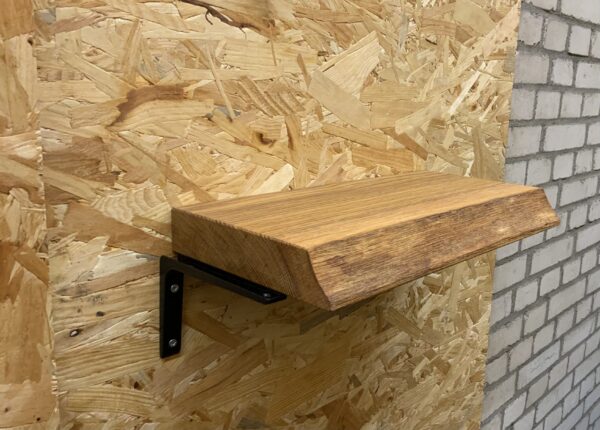 Outlet zwevende boomstam wandplank 40 x +-19,5 x 4 cm