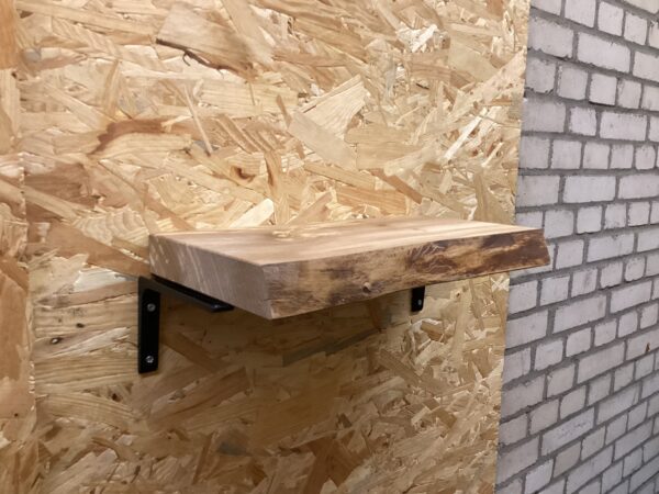 Outlet zwevende boomstam wandplank 40 x 19,5 x 4 cm