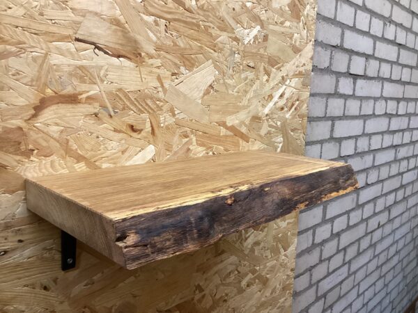 Outlet zwevende boomstam wandplank 50 x +-22,5 x 4 cm