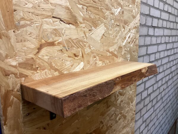 Outlet zwevende boomstam wandplank 55 x +-18 x 4 cm