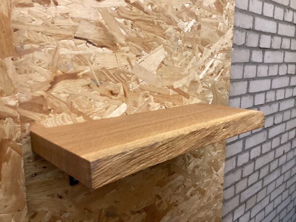 Outlet zwevende boomstam wandplank 55 x 21 x 4 cm