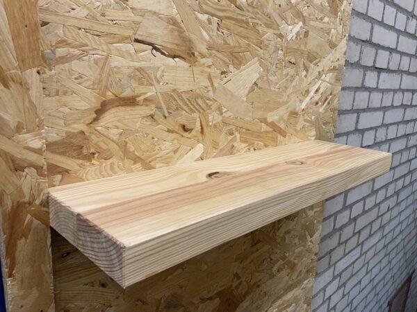 Outlet zwevende rechte wandplank  65 x 17,5 x 4 cm