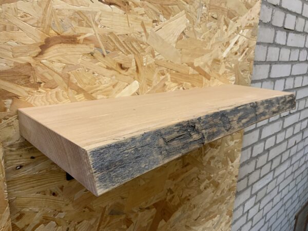 Outlet zwevende boomstam wandplank  60 x +-21,5 x 4 cm