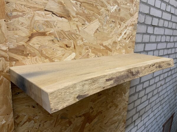 Outlet zwevende boomstam wandplank  75 x +- 24 x 4 cm