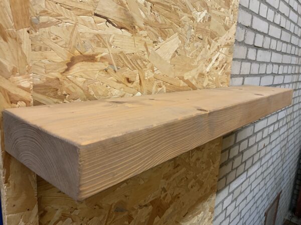 Outlet zwevende rechte  wandplank  100 x 18 x 6,5 cm