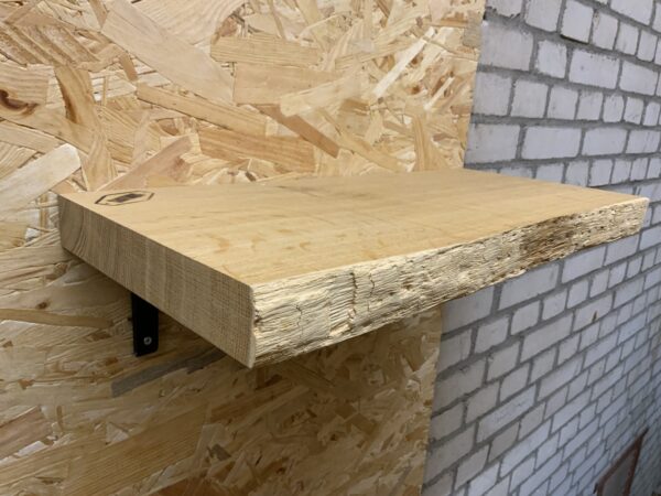 Outlet zwevende boomstam wandplank  50 x +-23  x 4 cm