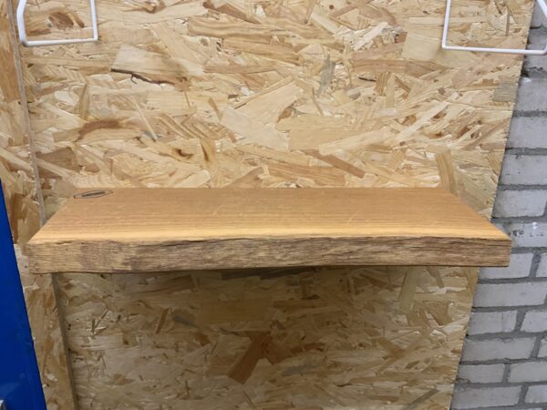Outlet zwevende boomstam wandplank 60x+-21 x 4 cm - Afbeelding 2
