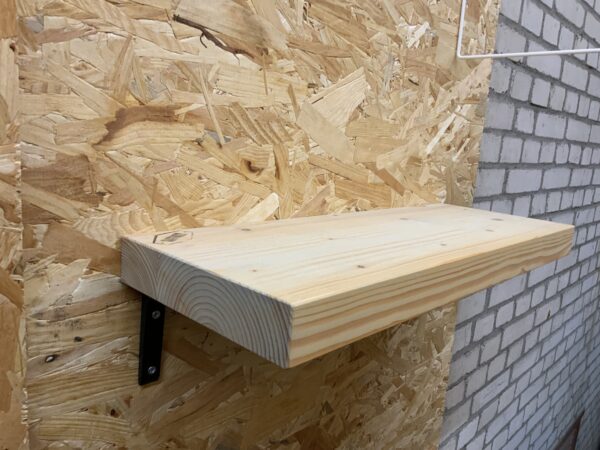 Outlet zwevende rechte wandplank 55 x 20 x 4 cm