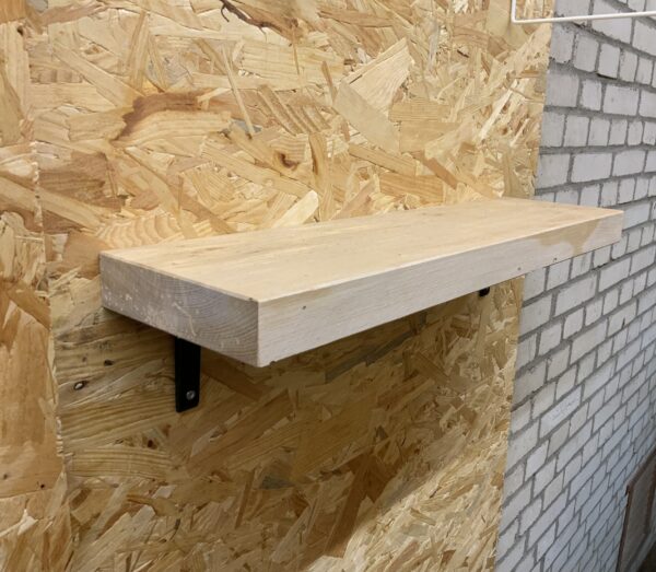 Outlet zwevende rechte wandplank 60 x 16,7 x 4 cm