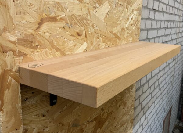 Outlet zwevende rechte wandplank 75 x 22,5 x 4 cm