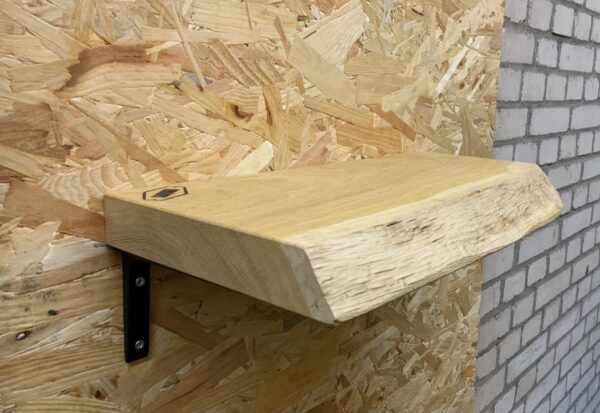 Outlet zwevende boomstam wandplank 45 x 22 x 4 cm