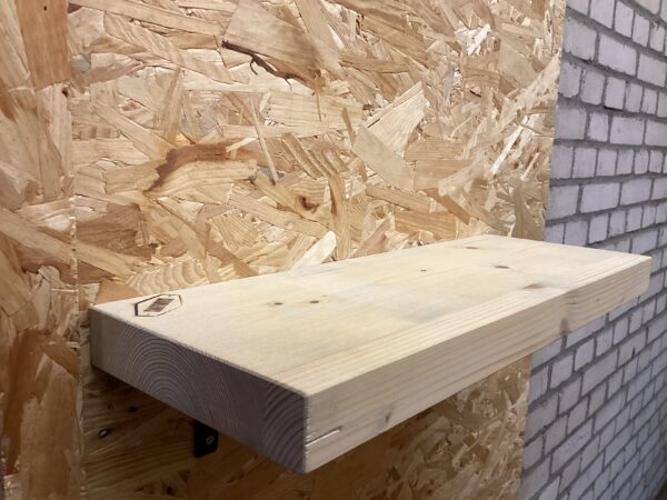 Outlet zwevende rechte wandplank 55 x 20 x 4 cm