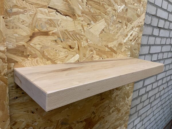 Outlet zwevende rechte wandplank  60 x 19,5 x 4 cm