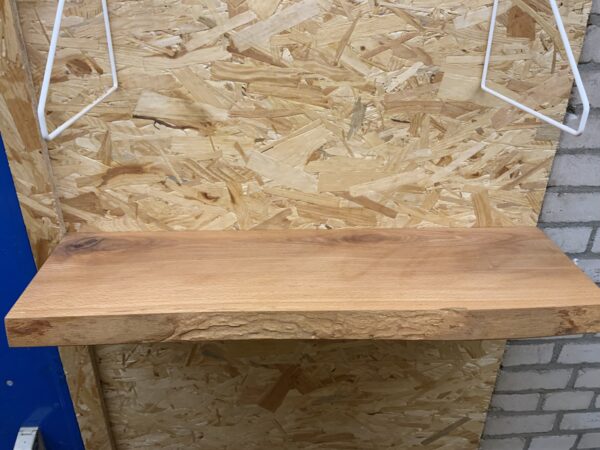 Outlet zwevende boomstam wandplank 75x+-22,5 x 4 cm - Afbeelding 2