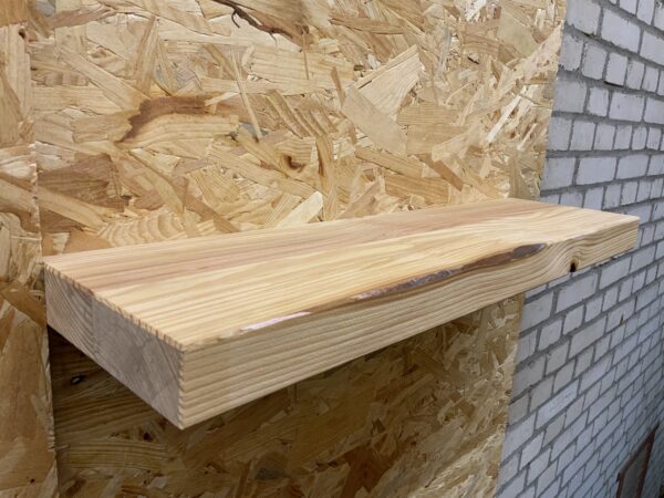 Outlet zwevende rechte wandplank  65 x 17,5 x 4 cm